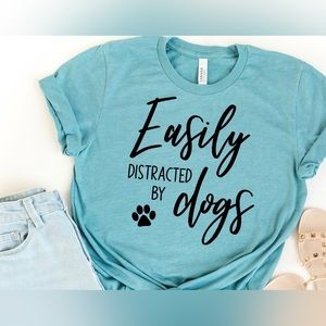 Easily distracted by dogs